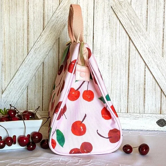 ♠️ NWT Kate Spade New York Pink 🍒 Insulated Lunch Bag/Tote - Picture 4 of 6